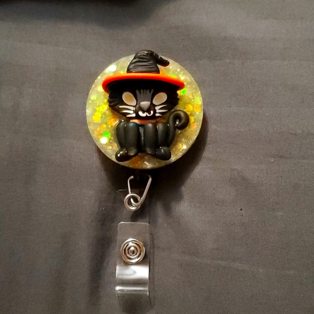 Handmade Binx the cat bade reel